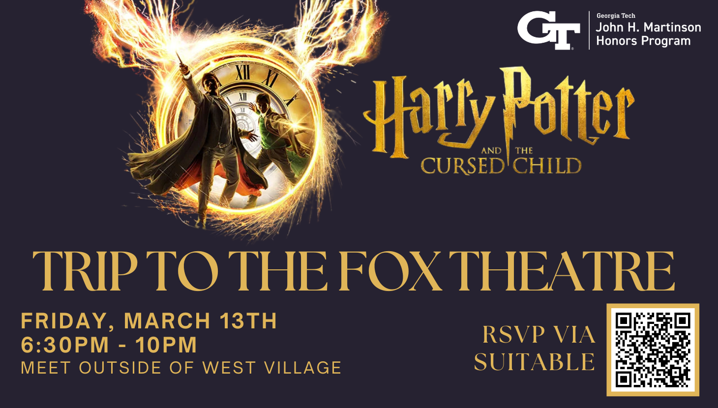 Ad for Harry Potter and the Cursed Child at the Fox Theatre