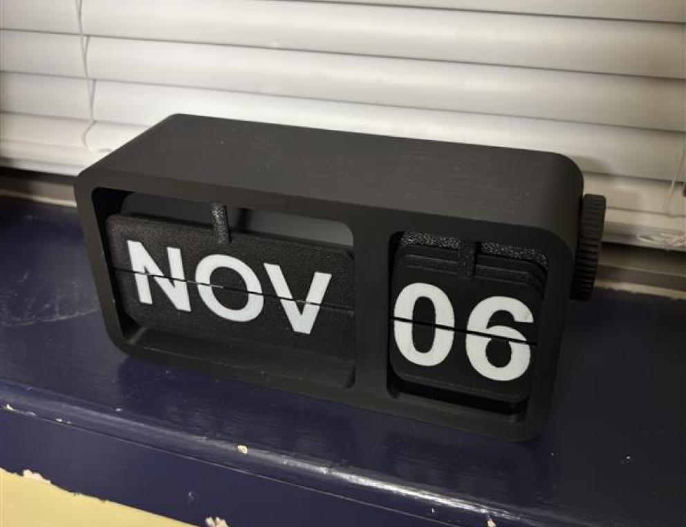 3D printed clock